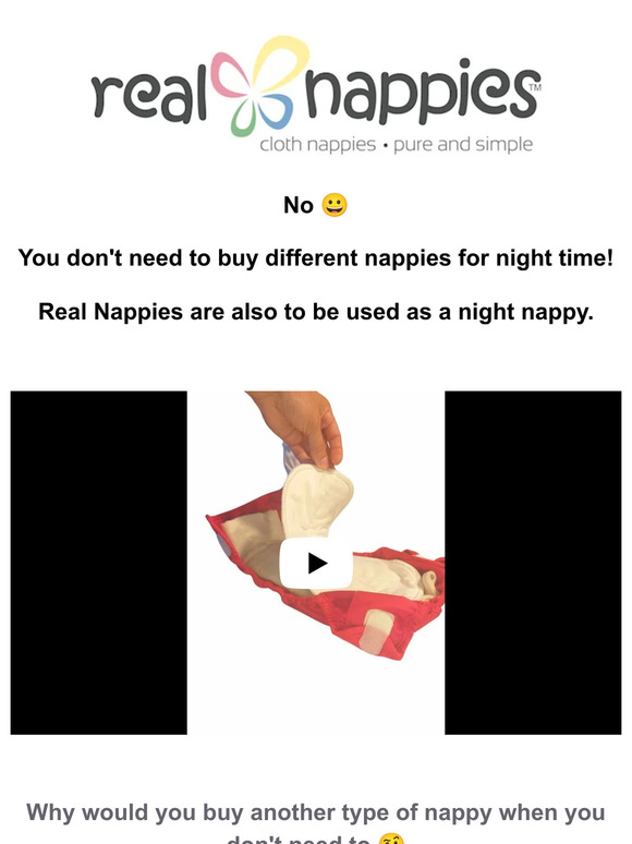 Did you know Real Nappies can also be used at night?