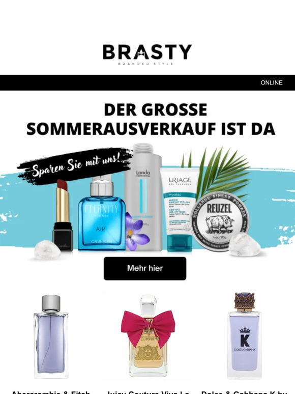 Parfüms und Kosmetik im Ausverkauf!