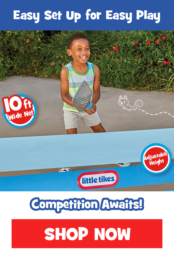 Easy Set Up for Easy Play. 10ft Net. Adjustable Height. Competition Awaits! Shop Now