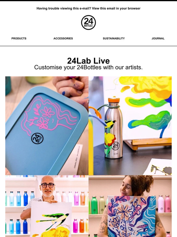 🤩 Customise your 24Bottles with our artists!