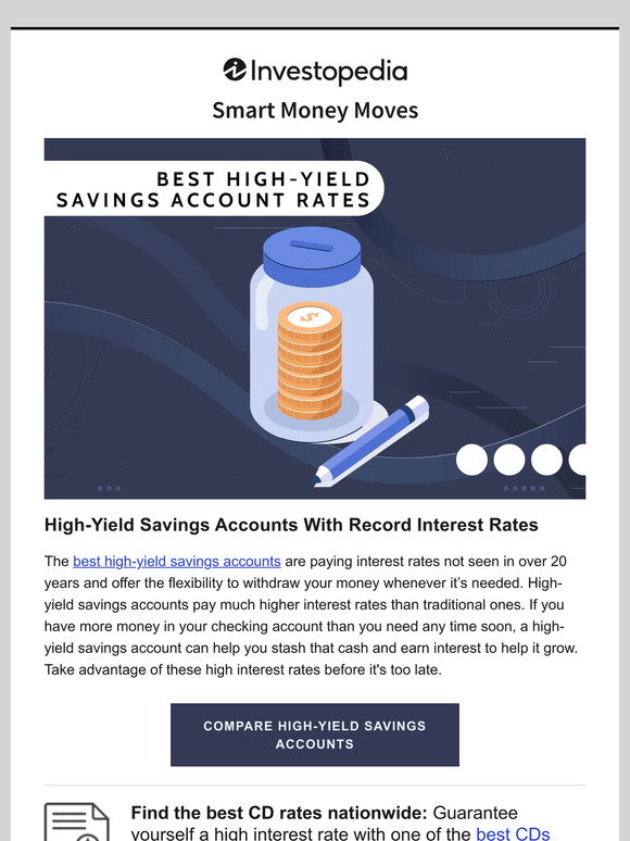 Investopedia: The Best Savings Account and CD Rates Nationwide | Milled