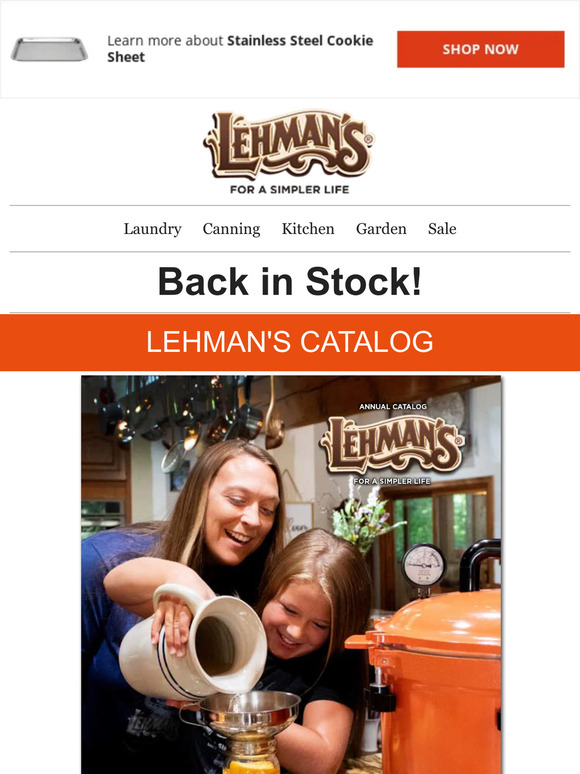 Lehman #39 s: LEHMAN #39 S CATALOG IS BACK IN STOCK 😳 Milled