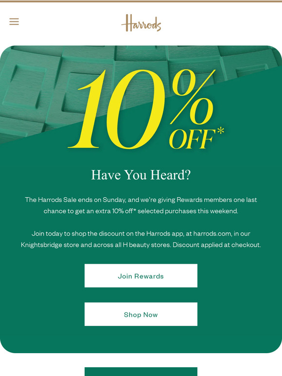 Want an extra 10% off*?