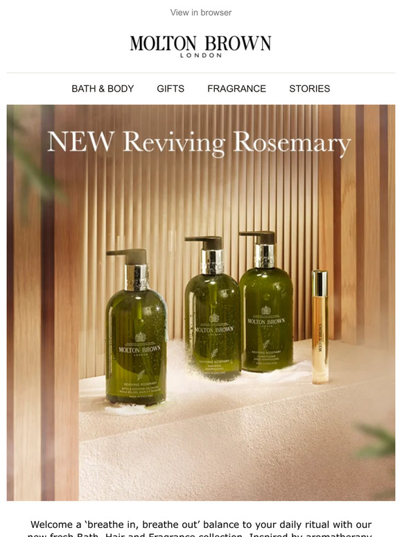 Molton Brown Email Newsletters Shop Sales, Discounts, and Coupon Codes