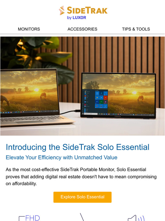 SideTrak Solo Essential: Cost-Effective Flexibility for Your Workspace