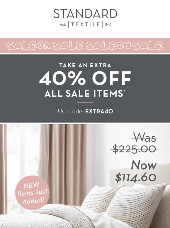 New. Markdowns. NOW.