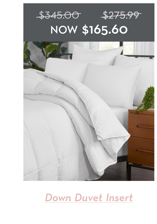 Shop Down Duvet Insert - Now $165.60