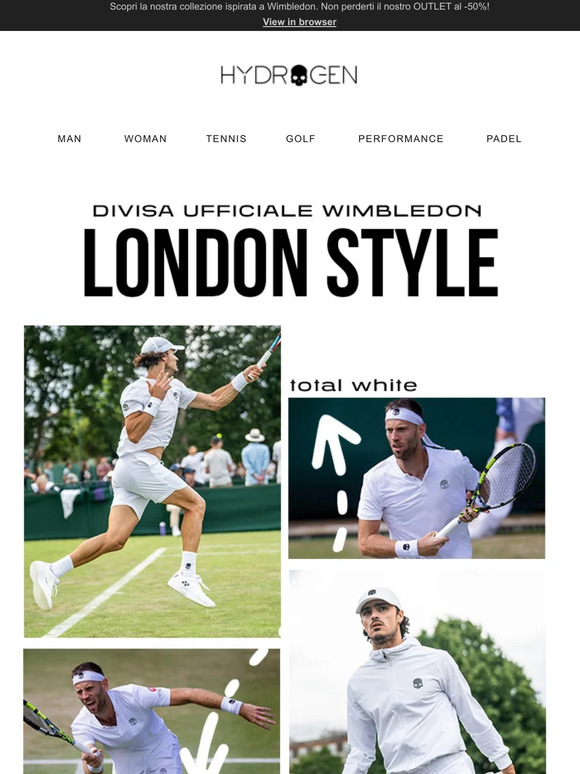 Il fascino di Wimbledon in total white