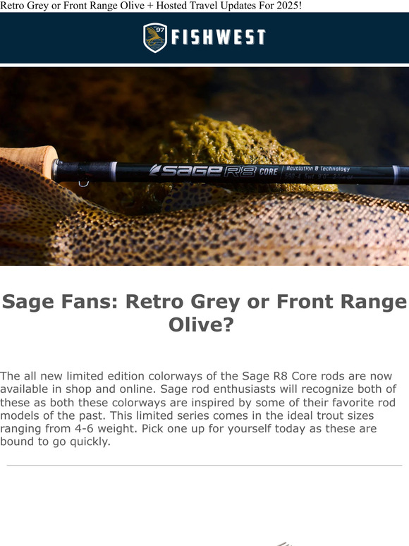 Limited Edition Sage Rods & Travel Updates