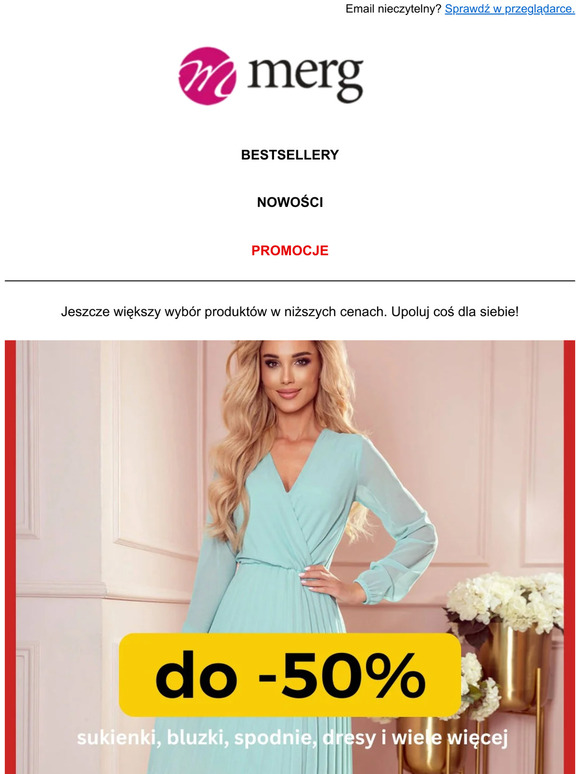 TOTAL SALE do -50% 🔥 💥 pogłębiamy wyprzedaż