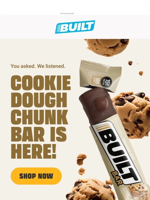 Cookie Dough Chunk Bar is HERE! 🍪