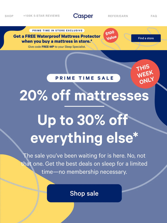 Casper Email Newsletters Shop Sales, Discounts, and Coupon Codes