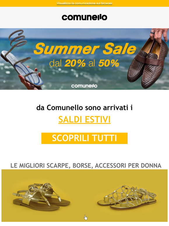 Da Comunello sono arrivati i SALDI ESTIVI 👡🛍️
