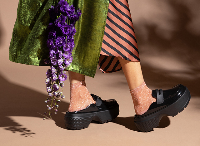 クロックス　クラシック アンファーゲッタブル レオパード ニー ハイ ブーツ crocs Unfurgettable Leopard Knee High Boot Black/Leopard