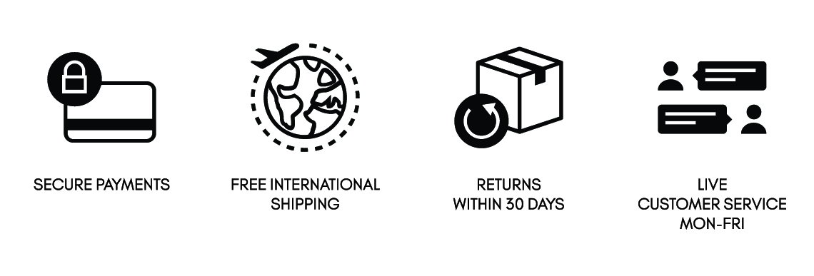 Mia Burton Shopping: Secure payments, Free worldwide shipping, Free returns within 30 days, Live customer service