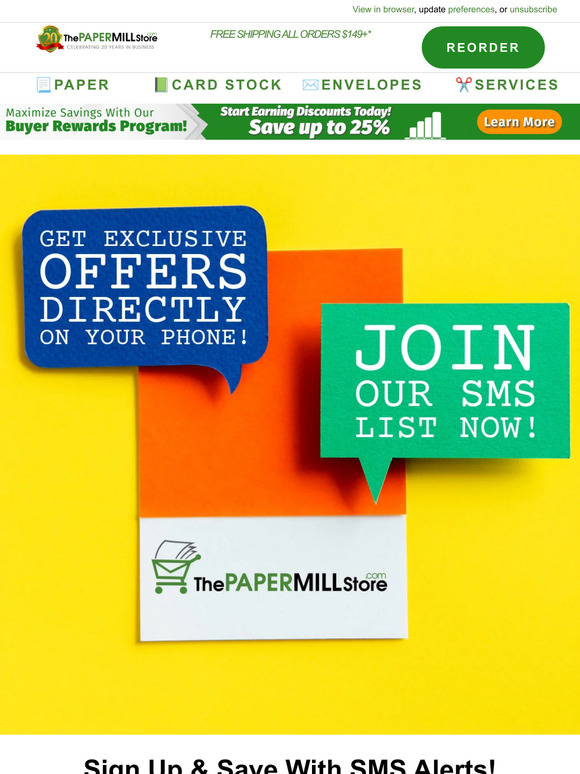 SMS Alerts: Sign Up & Save