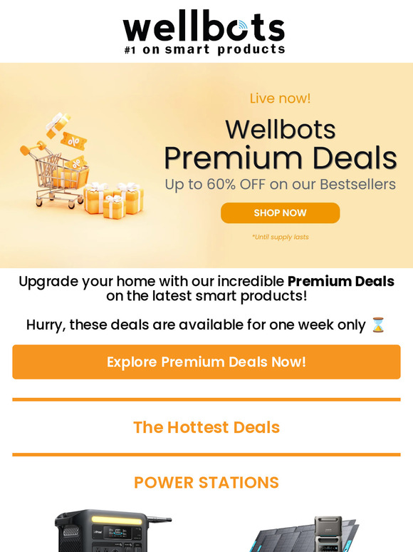 Wellbots Source Wellbots Premium Deals are live 🤩 Milled