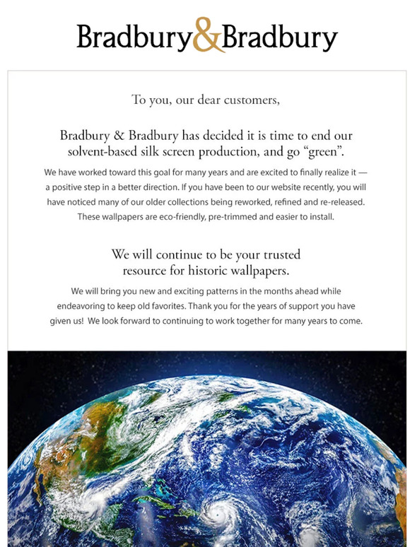 We’re Going “Green”