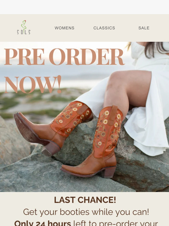 Last call! Pre-order your boots NOW! 🤠👢