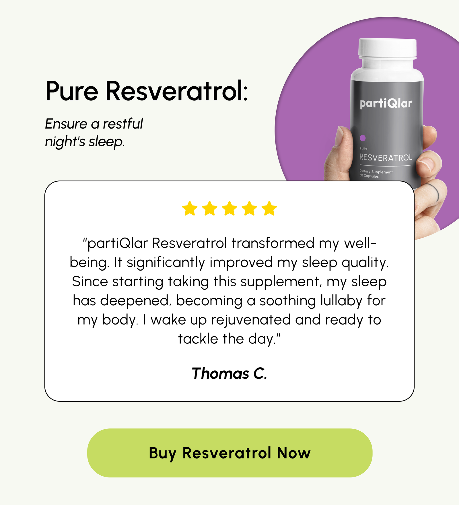You might also like to take with partiQlar Pure NMN...Pure Resveratrol