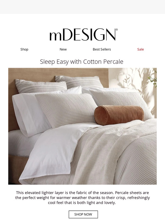 Enjoy Cool Cotton Percale Sheets 🌿