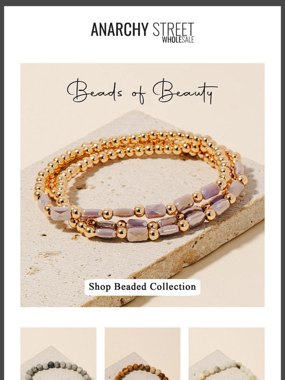 Beaded Jewelry & Gold Cuff Bracelets: Shop Now!✨