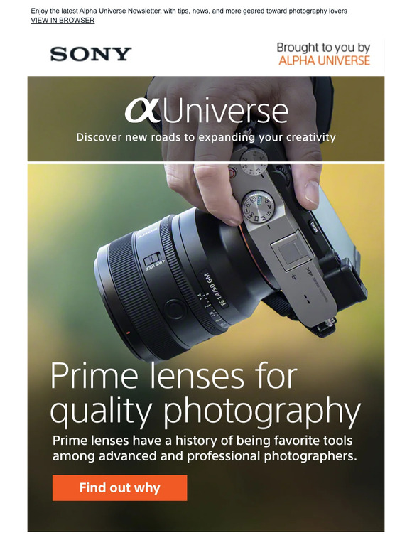 Inside Access to Sony Photography | July News, Tips, Profiles + More