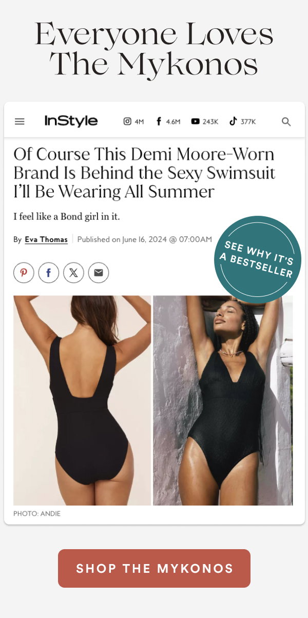 Everyone Loves the Mykonos. HAVE YOU PICKED UP YOURS YET? [SHOP THE MYKONOS]