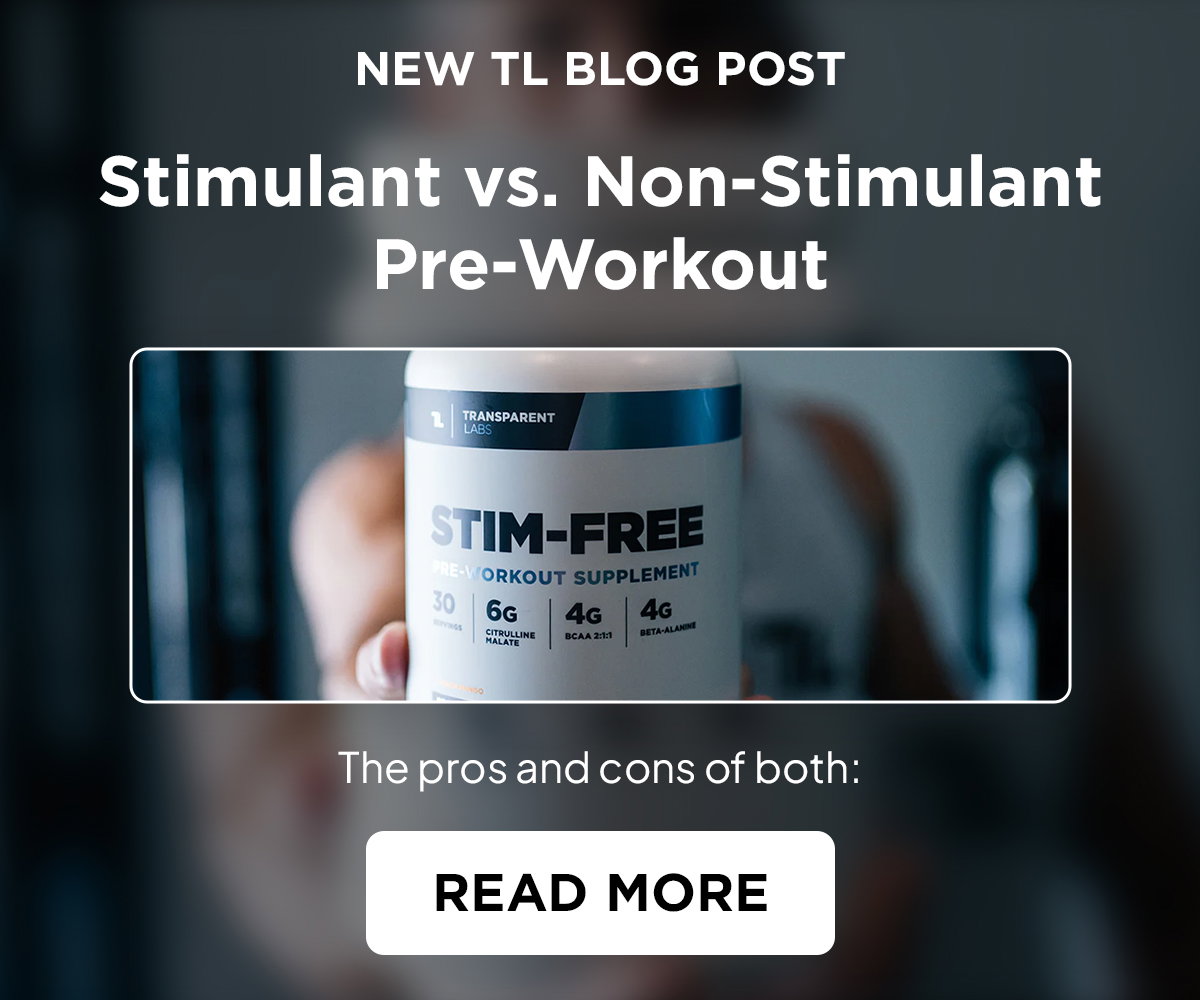 Stim vs. Non-Stim pre-workout
