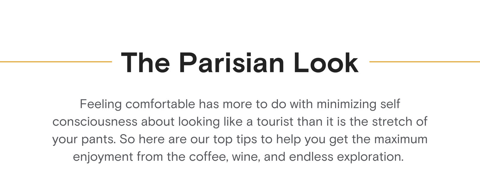 The Parisian Look