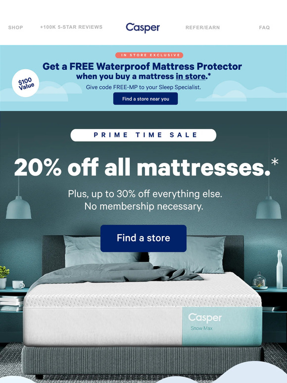 Casper Email Newsletters Shop Sales, Discounts, and Coupon Codes