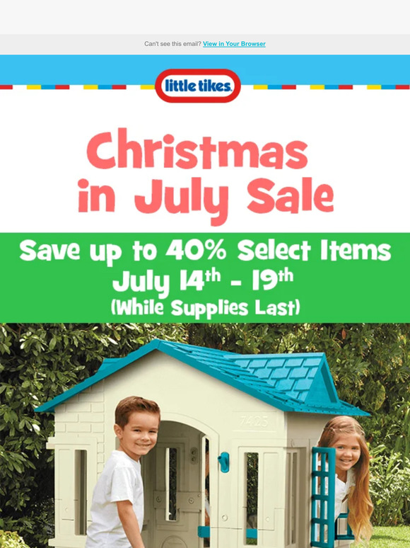 It's Our X-mas in July Sale!