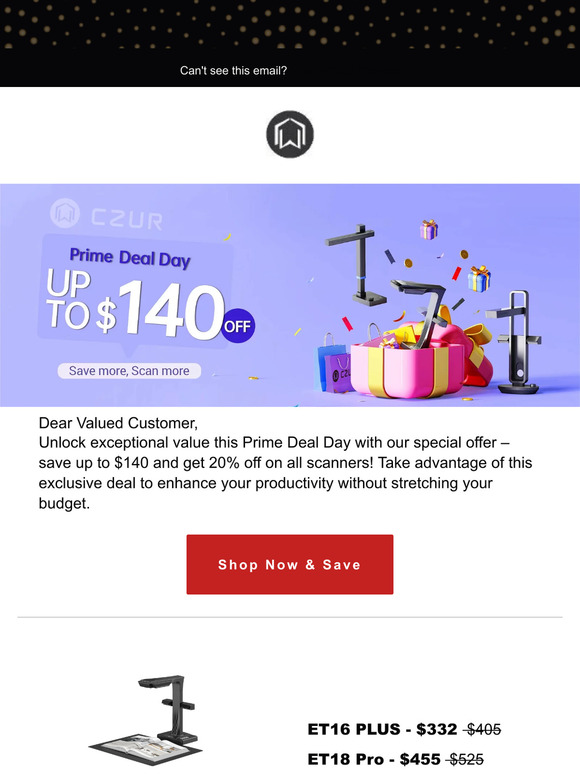 Prime Deal: Up to $140 Off Scanners!