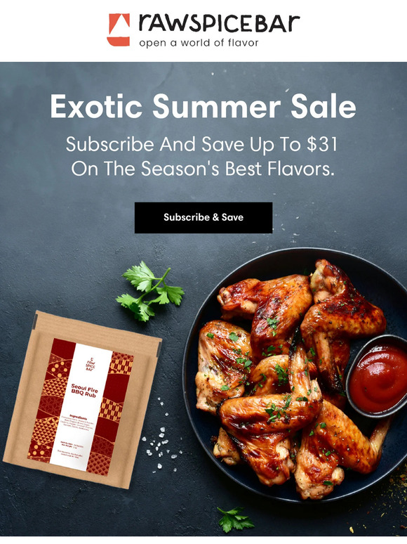 Save up to $31 on exotic spices! LIVE NOW