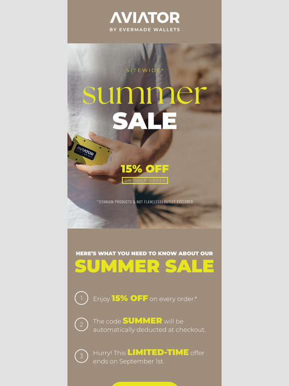 🍦 Summer Sale Starts Now! 15% Off Sitewide