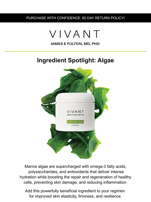 Algae for radiant skin 💚💚