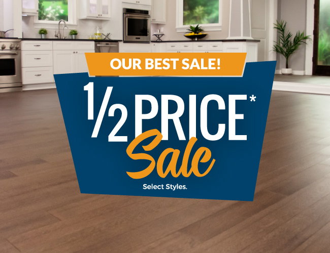 Our Best Sale! 1/2 Price Sale