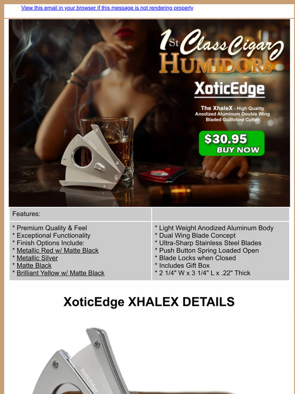 Transform Your Cigar Ritual: Discover the Ultimate XoticEdge XHALEX Cutter