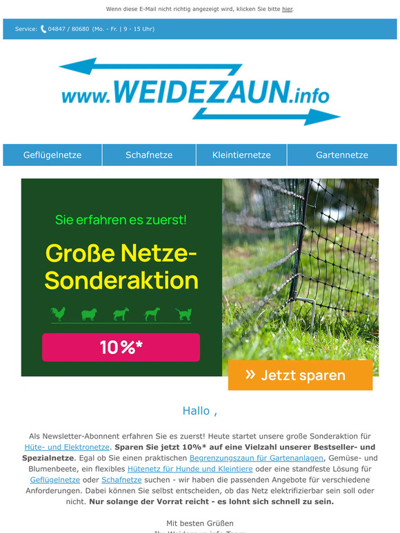 Große Netze-Sonderaktion