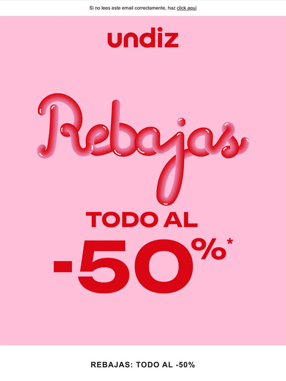 Las Rebajas continúan: TODO al -50%* 💛