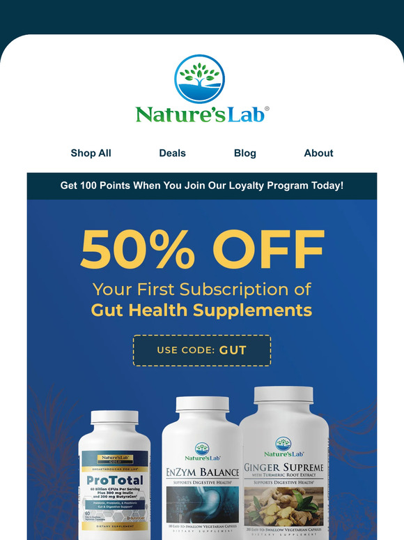 Get Your Gut Right With 50% OFF your first purchase with Subscribe & Save