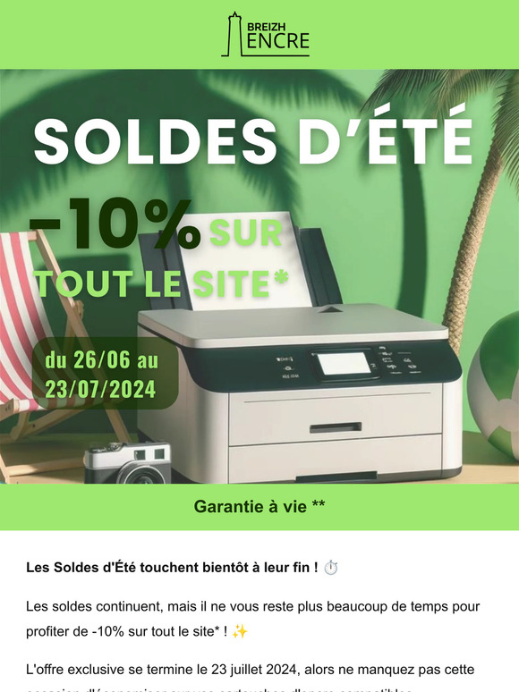🌟 N'oubliez pas : -10% sur vos cartouches d'encre !*