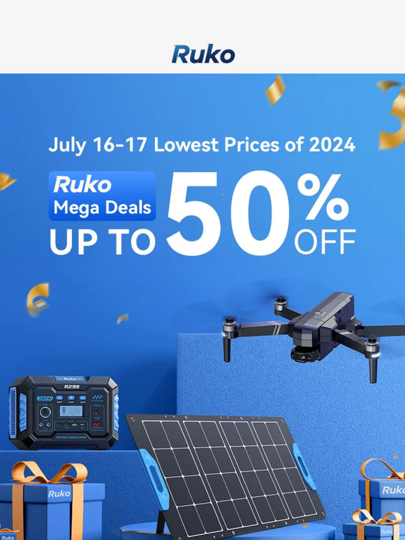 🎉Ruko Mega Deals: 50% Off Flash Sale - Lowest Prices of 2024🔥