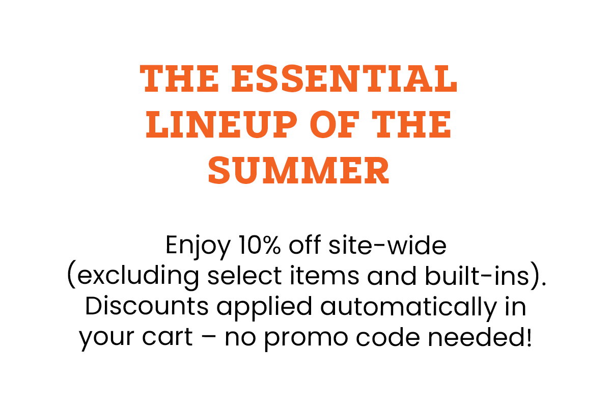 THE ESSNETIAL LINEUP OF THE SUMMER