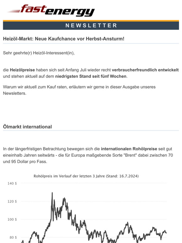 Heizöl-Markt: Neue Kaufchance vor Herbst-Ansturm!