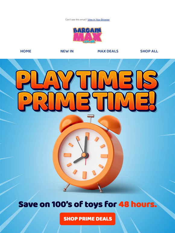Play Time Is Prime Time! ⏰