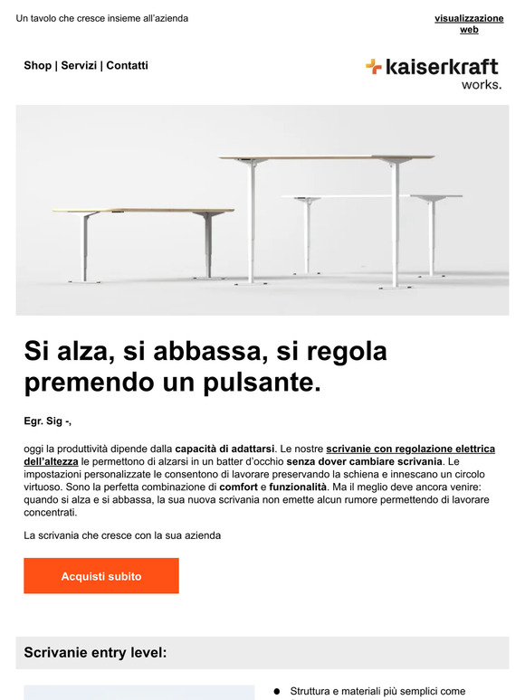 ⭐ Scrivanie con regolazione elettrica dell’altezza, prodotti di massima qualità ⭐
