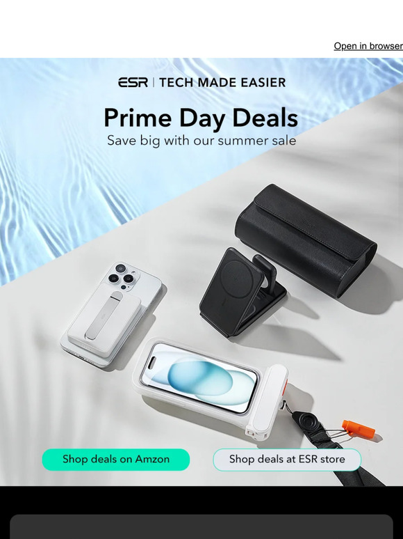 Our Prime Day deals are on, and 1 week left until we launch the Geo Wallet! | ESR