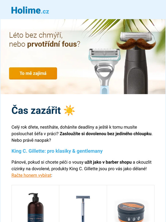 [Extra nabídka Gillette] 🌴☀️ Hladce na dovolenou, nebo prvotřídní fous?