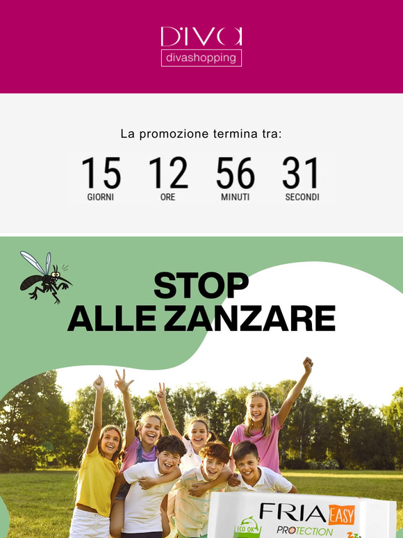 ❌Stop alle Zanzare: fino al 50% di sconto su Fria Easy!